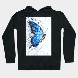 Blue Butterfly Rains Hoodie